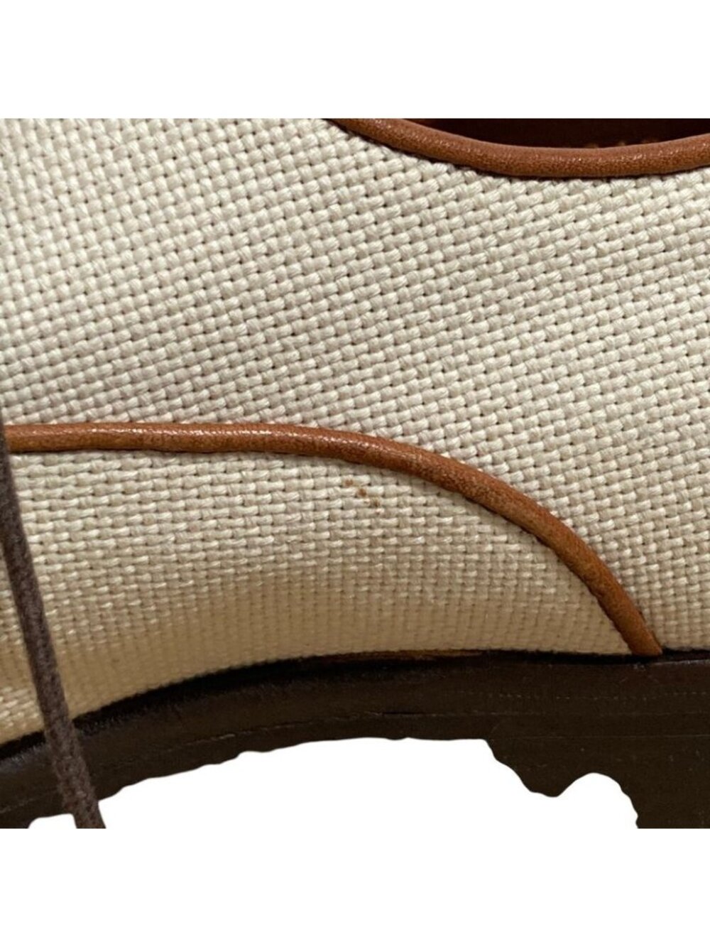 Louis Vuitton Leather Canvas Business Shoes Brown Ecru - Picture 13 of 13